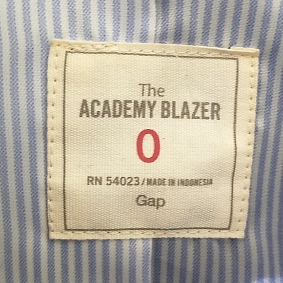 Gap The Academy Wool blend Fully Lined Two Button Women’s Blazer Size 0 - Picture 7 of 9